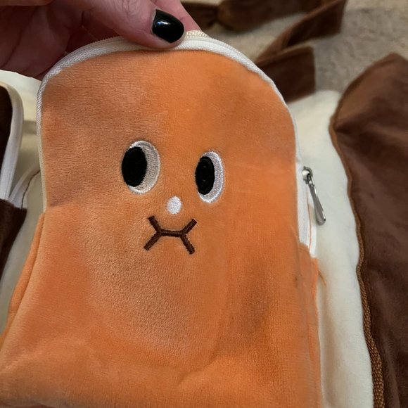 Plush Ice Cream Sandwich & Toast Tote Bag | NWOT | Cute & Kawaii Eccentric Tote - Picture 7 of 14